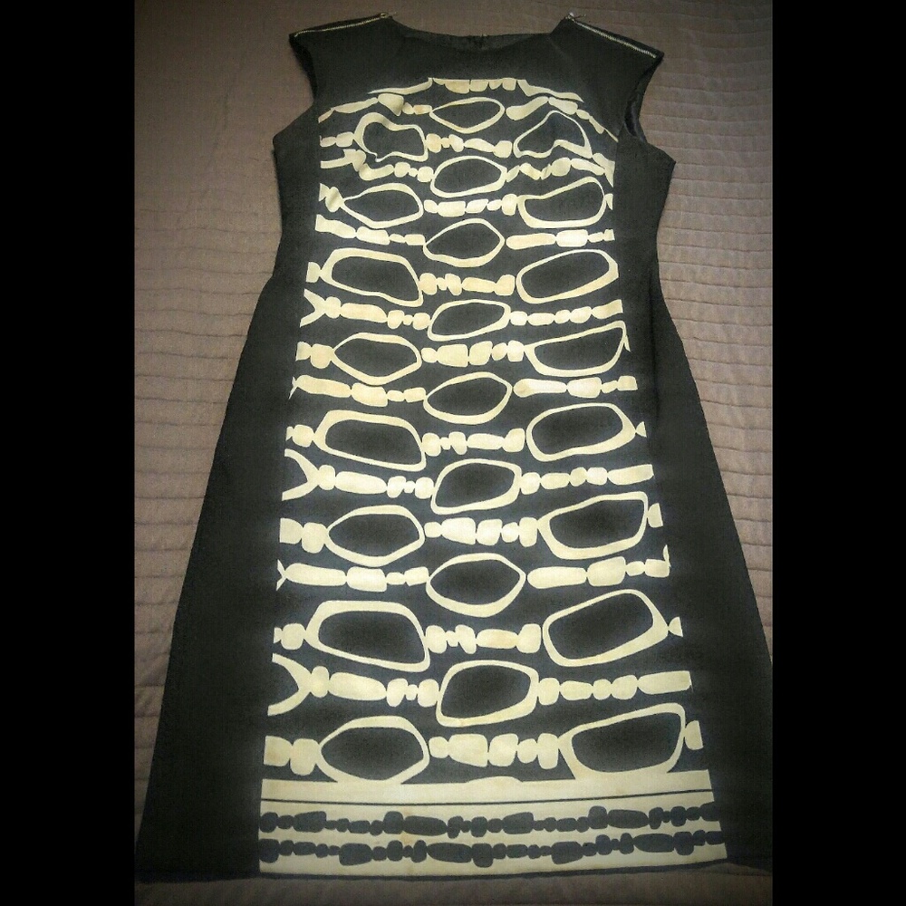 Black & White Elegant Cocktail Dress